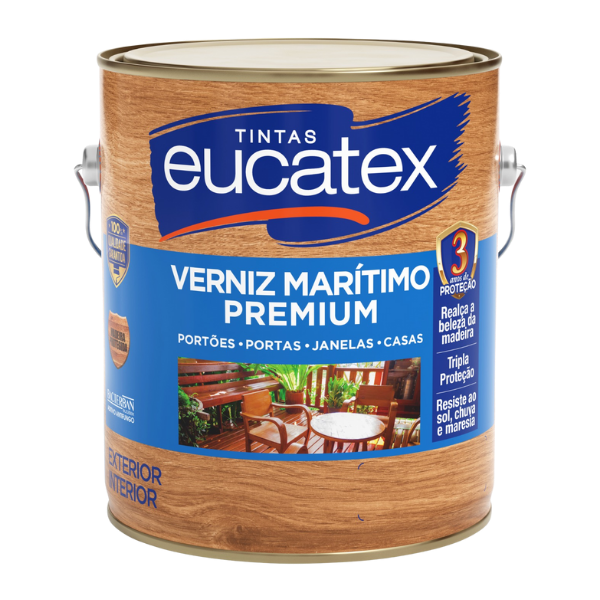 Verniz Marítimo Incolor Brilhante Base Solvente Eucatex