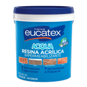 Resina Acrílica Eucatex Incolor Base Água Acqua