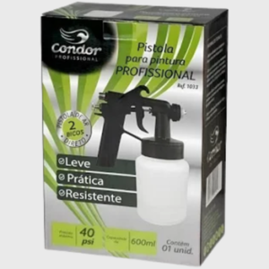 Pistola Pintura Profissional Ar Direto 600ml Condor