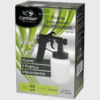 Pistola Pintura Profissional Ar Direto 600ml Condor