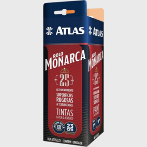 Rolo De Pintura Monarca La Sintética Atlas 25mm 23cm