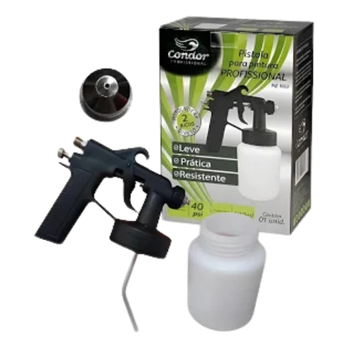 Pistola Pintura Profissional Ar Direto 600ml Condor - Imagem 2
